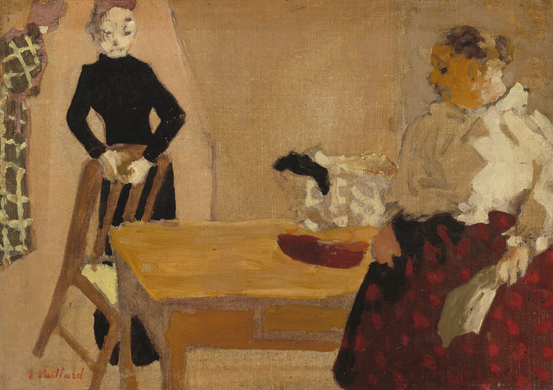 Fig. 3. Édouard Vuillard, The Conversation, 1891, oil on canvas. National Gallery of Art, Washington, DC.